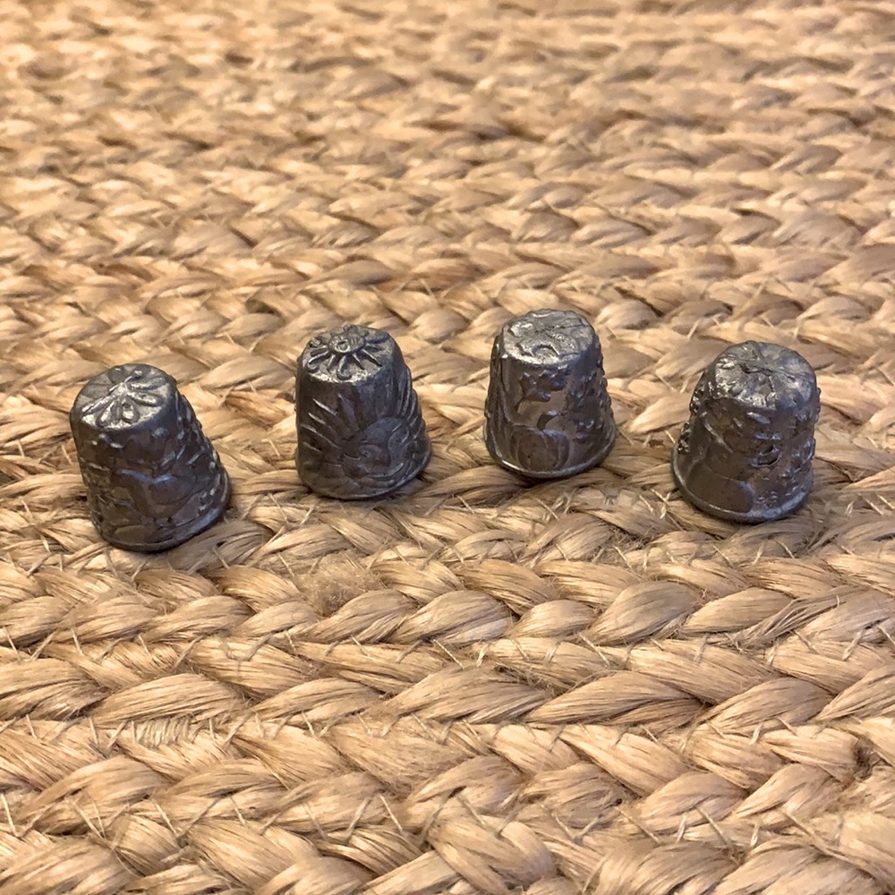 💚Pewter Thimbles - 4 Seasons